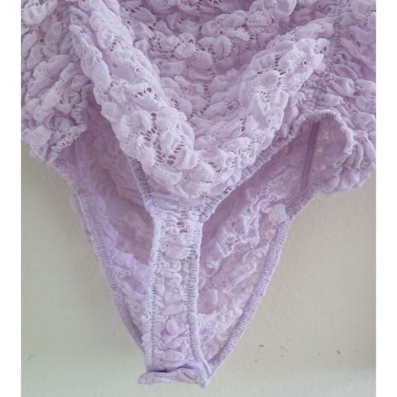 Free People Women's Sz XS Orchid Ice Day & Night Sheer Lace L/S Bodysuit $68+ - Picture 6 of 8